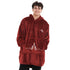 Snuggs Blanket Hoodie Dark Red Christmas Tree Pocket